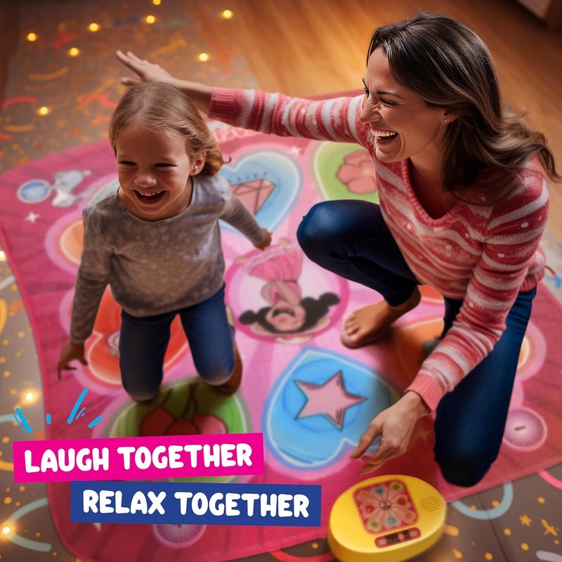 Play22 Dance Mat for Kids - Best Birthday Gifts for Girls & Boys Electronic Dance Game Toy for Kids, Adjustable Volume, 5 Levels - Dance Pad with LED Lights & Built-in Music for Ages 3-12 Years Old - Image 5